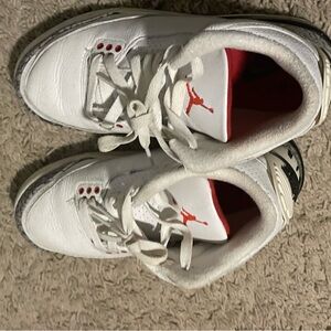 White and Red Sneakers